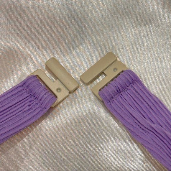 Zulu And Zephyr Signature Halter Bikini Top Adjustable Lavender Purple Size 4 - Picture 6 of 14